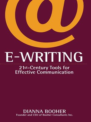 cover image of E-Writing